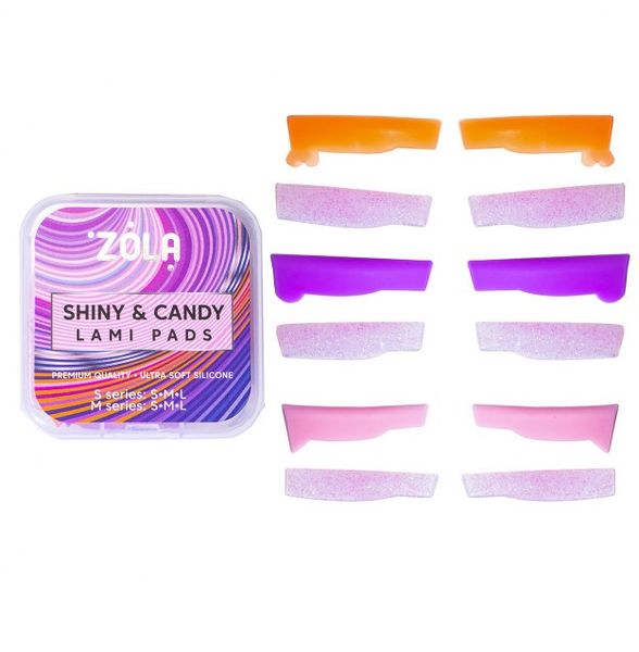 Валики для ламінування SHINY & CANDY LAMI PADS (S/M SERIES-S, M, L) Zola Валики для ламінування SHINY & CANDY зола фото