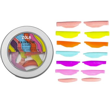 Валики для ламінування RAINBOW L-CURL (2S, 2.5 M, 3L, 4XL, 4.5 XLL) Zola Валики для ламінування RAINBOW L-CURL фото